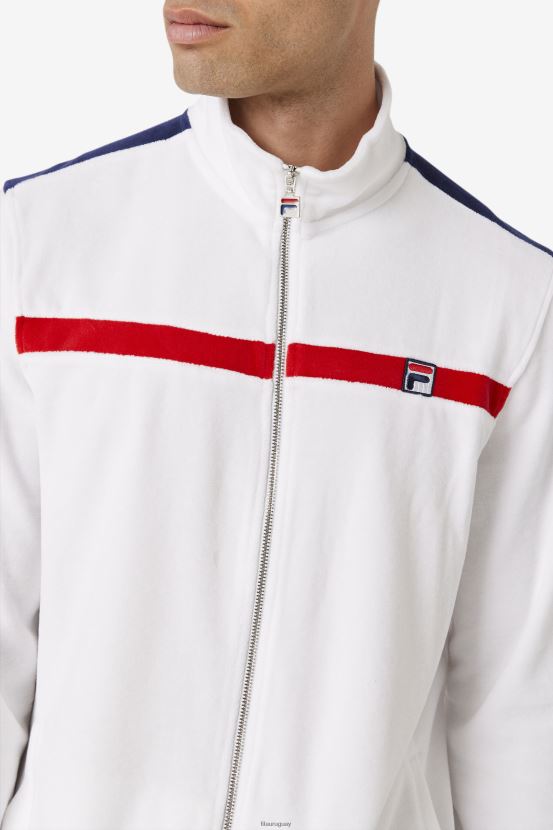 blanco/rojo/azul marino FILA chaqueta de terciopelo ravid fila blanco/rojo/azul marino 6L8PR2842