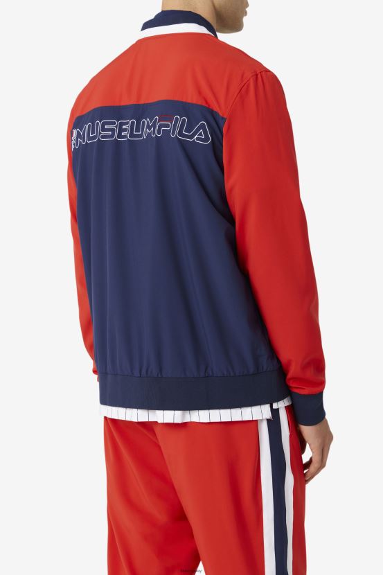 chaquetón/rojo/blanco FILA chaquetón/rojo/blanco fila x the museum track chaqueta fila 6L8PR2834