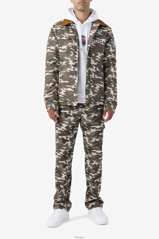 estampado de camuflaje/marrón bronce FILA Chaqueta 2pac fila camo print/bronce brown 6L8PR2776