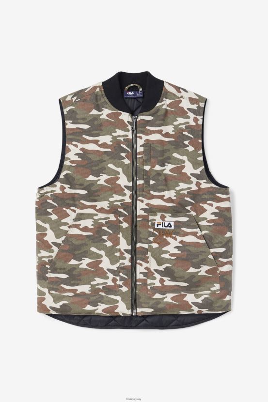 estampado de camuflaje/negro FILA fila camo print/negro 2pac chaleco 6L8PR2778