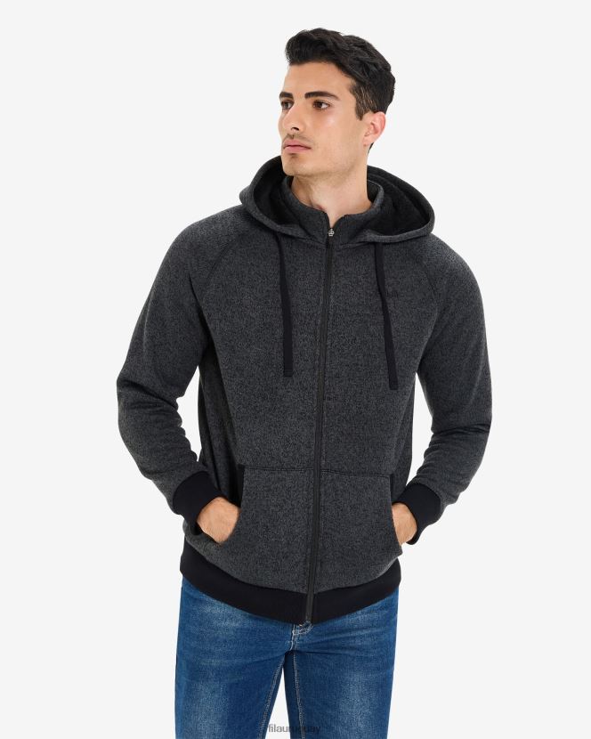 marga negra FILA chaqueta unisex romano con cremallera black marle fila 6L8PR22651