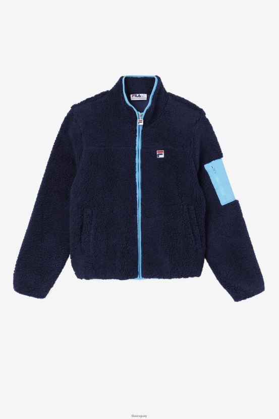 marina/acuario FILA chaqueta sherpa yale fila azul marino/acuario 6L8PR2884