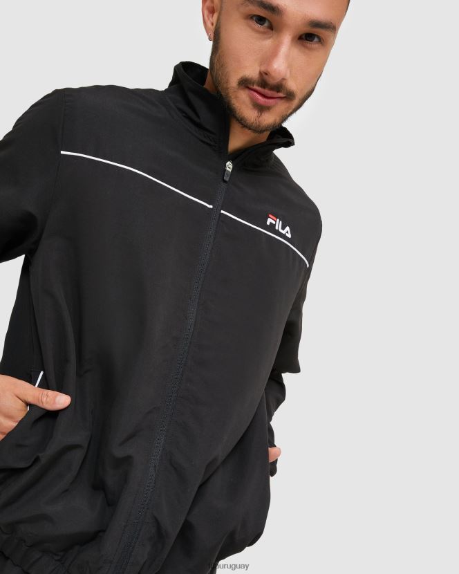 negro FILA Chaqueta de microfibra fila negra clásica para hombre. 6L8PR22464