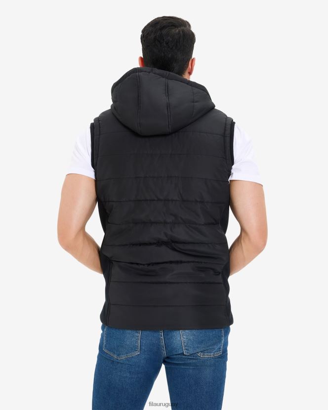 negro FILA chaleco fila julio puff negro para hombre 6L8PR22649