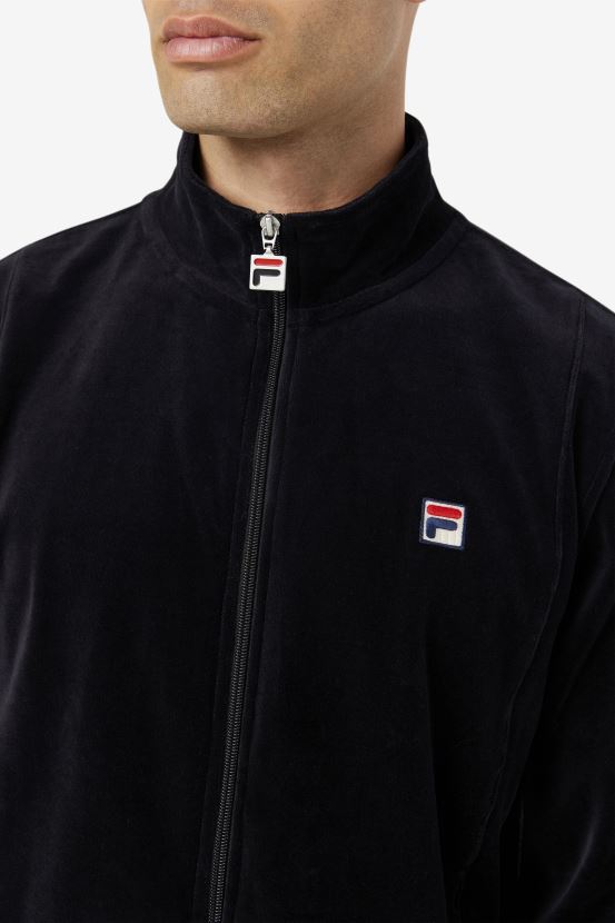 negro FILA chaqueta fila o-fit de terciopelo negra 6L8PR2826