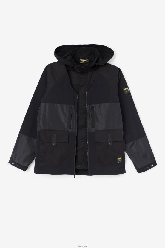 negro FILA chaqueta utilitaria fila negra tate 3 en 1 6L8PR2874