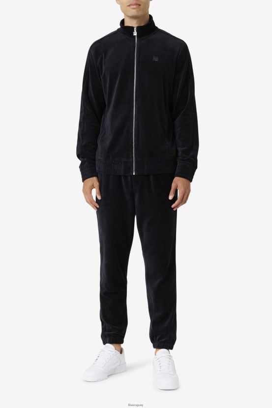 negro FILA fila deverall chaqueta de terciopelo negro 6L8PR2811