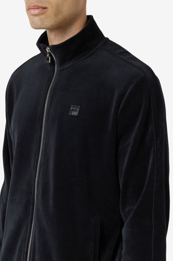 negro FILA fila deverall chaqueta de terciopelo negro 6L8PR2811