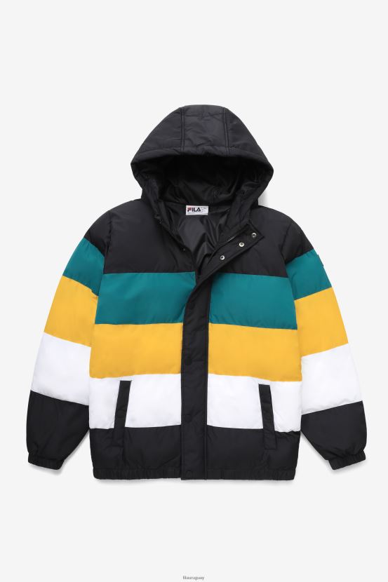 negro/azul puerto/oro FILA chaqueta acolchada fila giovanni negra/azul puerto/dorada 6L8PR2783