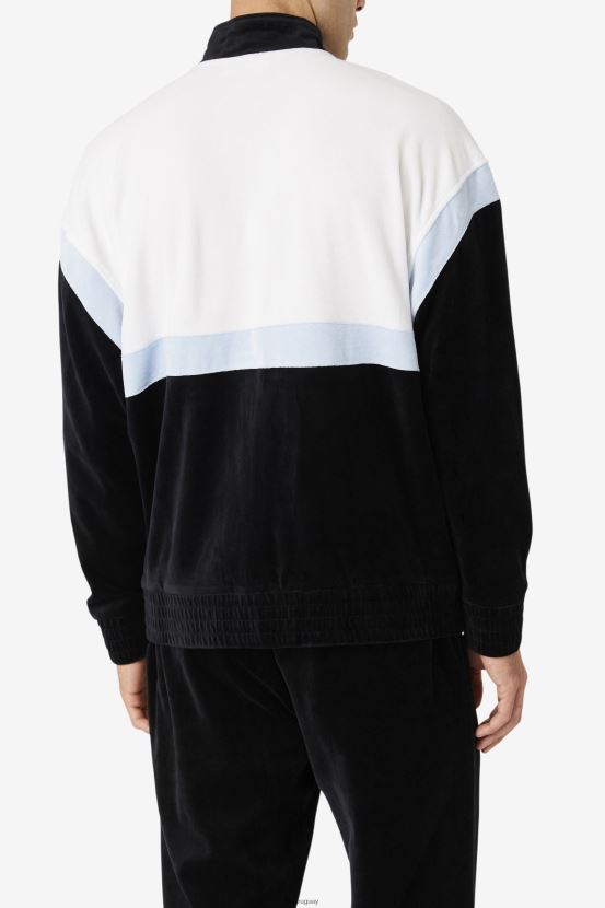 negro/blanco/vía aérea FILA chaqueta fila mansur velour negro/blanco/skyway 6L8PR2819