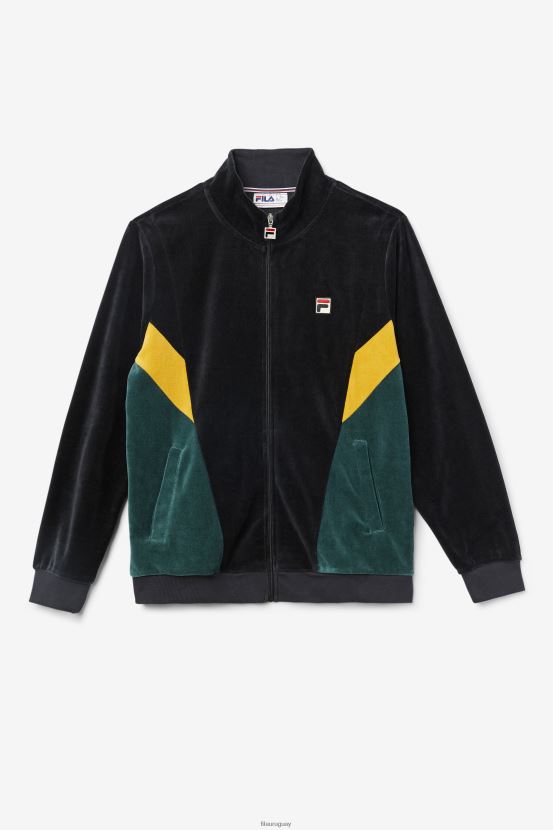 negro/insecto de junio/resplandor dorado FILA chaqueta de terciopelo marten black/june bug/golden Glow fila 6L8PR2857