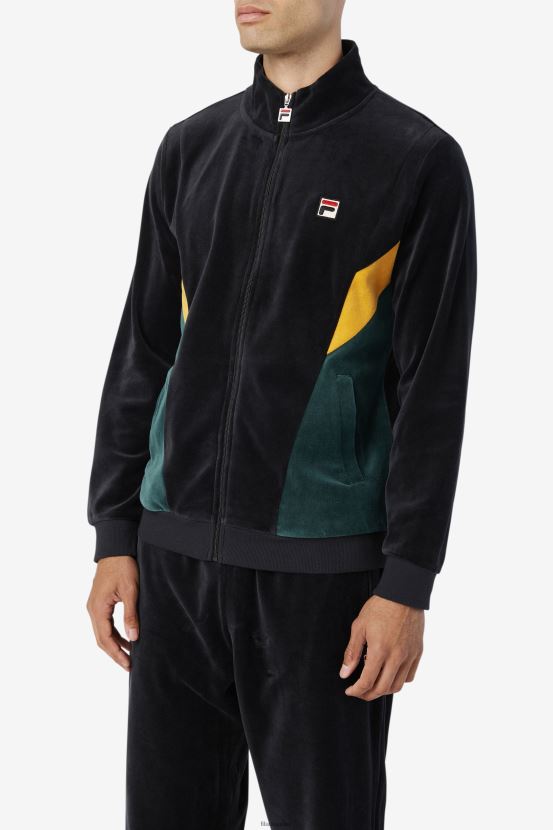 negro/insecto de junio/resplandor dorado FILA chaqueta de terciopelo marten black/june bug/golden Glow fila 6L8PR2857