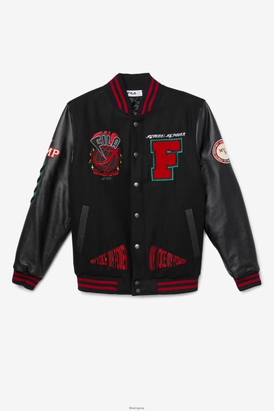 negro/rojo/verde FILA chaqueta universitaria fila raddix negro/rojo/verde 6L8PR2835