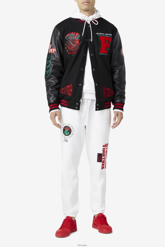negro/rojo/verde FILA chaqueta universitaria fila raddix negro/rojo/verde 6L8PR2835