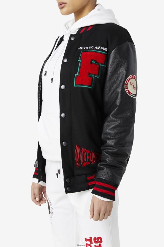 negro/rojo/verde FILA chaqueta universitaria fila raddix negro/rojo/verde 6L8PR2835