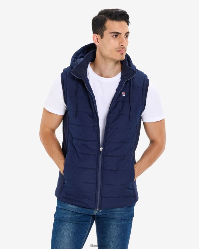 nueva marina FILA chaleco fila julio puff azul marino para hombre 6L8PR22652