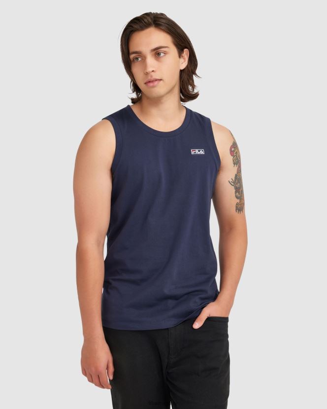 nueva marina FILA fila cian tank nueva azul marino para hombre 6L8PR22352