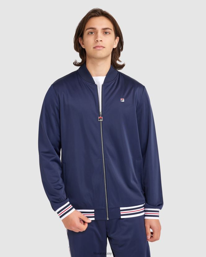 nueva marina FILA nueva chaqueta fila wyatt azul marino para hombre 6L8PR22388
