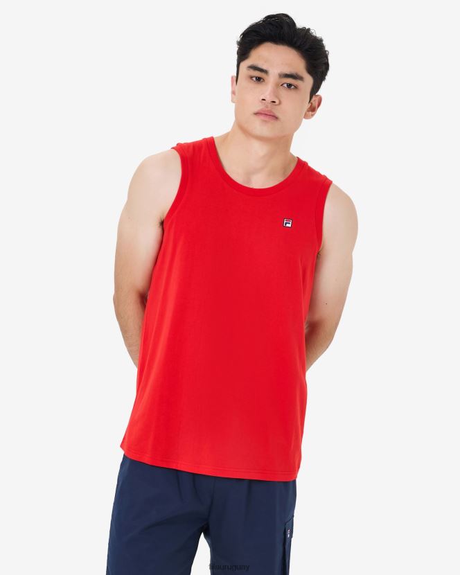 rojo FILA Camiseta sin mangas fila Heritage Badge roja para hombre 6L8PR22589