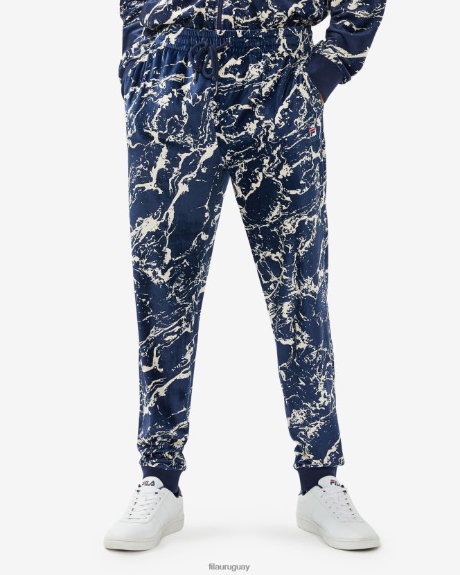 mármol azul marino FILA pantalones aspen unisex fila azul marino mármol 6L8PR22504
