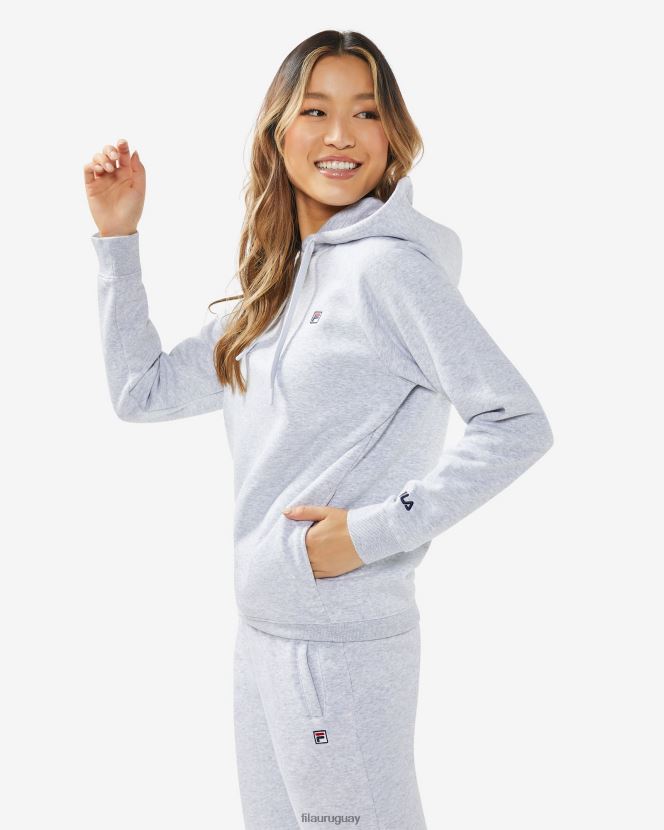marga gris claro FILA capucha unisex con insignia 3.0 fila gris claro marle 6L8PR22510
