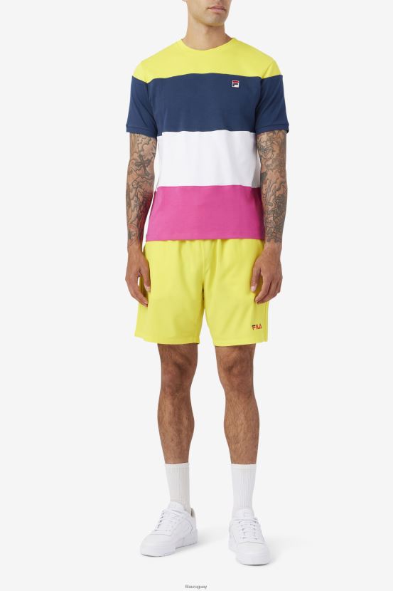 amarillo/azul marino/tomate cherry FILA short ravini fila amarillo/azul marino/tomate cherry 6L8PR2610