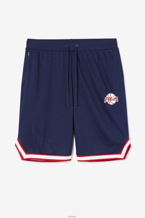 azul marino/rojo/blanco FILA pantalón corto de baloncesto fila ovi azul marino/rojo/blanco 6L8PR2723