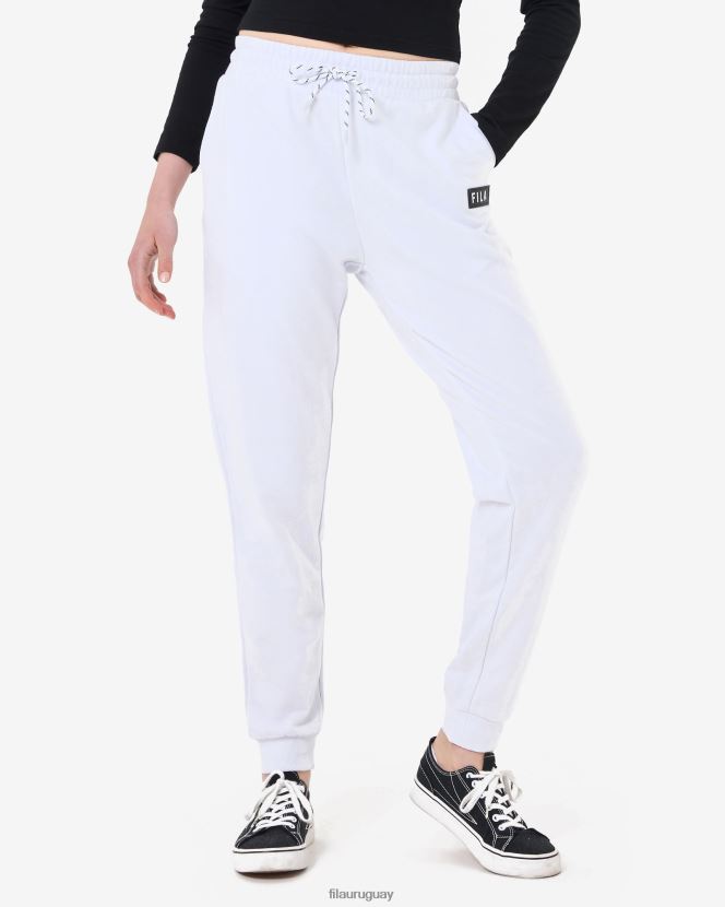 blanco FILA pantalón fila blanco unisex arlo 6L8PR22662