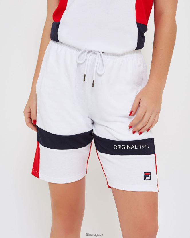 blanco FILA pantalones cortos fila verona blancos unisex 6L8PR22668
