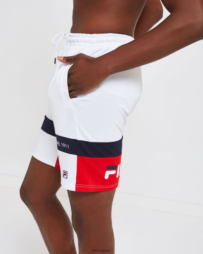blanco FILA pantalones cortos fila verona blancos unisex 6L8PR22668