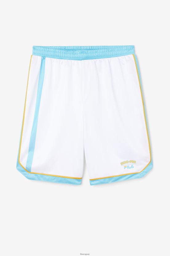 blanco/azul/amarillo radiante FILA pantalón corto de baloncesto semiprofesional fila blanco/azul/amarillo radiante 6L8PR2706