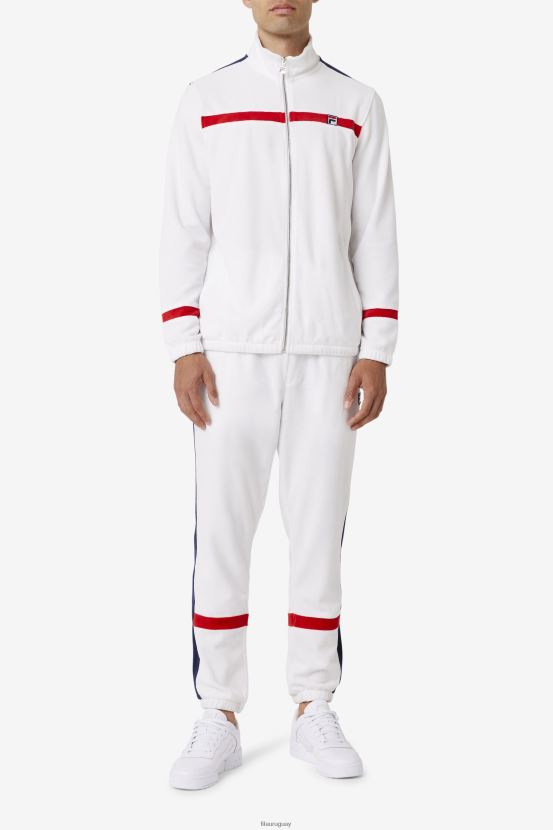 blanco/azul marino/rojo FILA pantalón fila ravid velour blanco/azul marino/rojo 6L8PR2580
