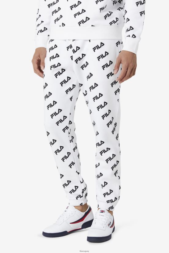 blanco negro FILA jogger fila logo diagonal blanco/negro 6L8PR2699