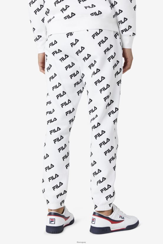blanco negro FILA jogger fila logo diagonal blanco/negro 6L8PR2699