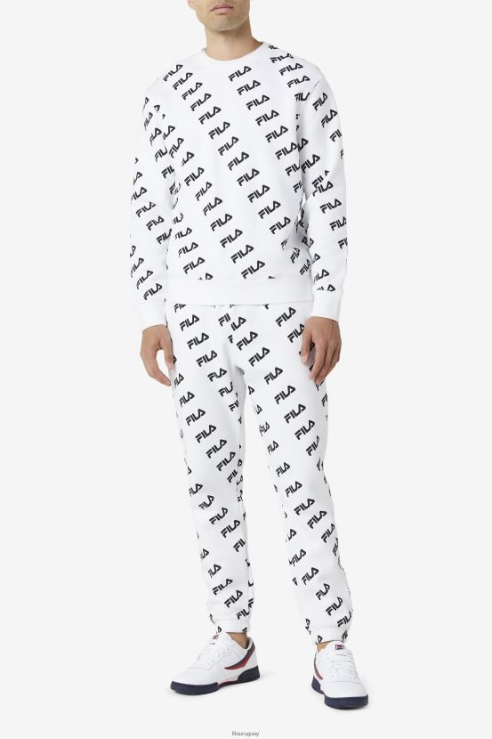 blanco negro FILA jogger fila logo diagonal blanco/negro 6L8PR2699