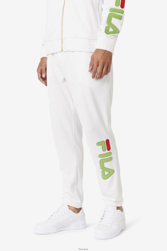 blanco/verde bosque/rojo FILA pantalón fila mansur velour blanco/verde bosque/rojo 6L8PR2601