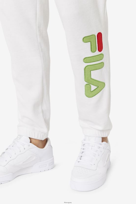 blanco/verde bosque/rojo FILA pantalón fila mansur velour blanco/verde bosque/rojo 6L8PR2601