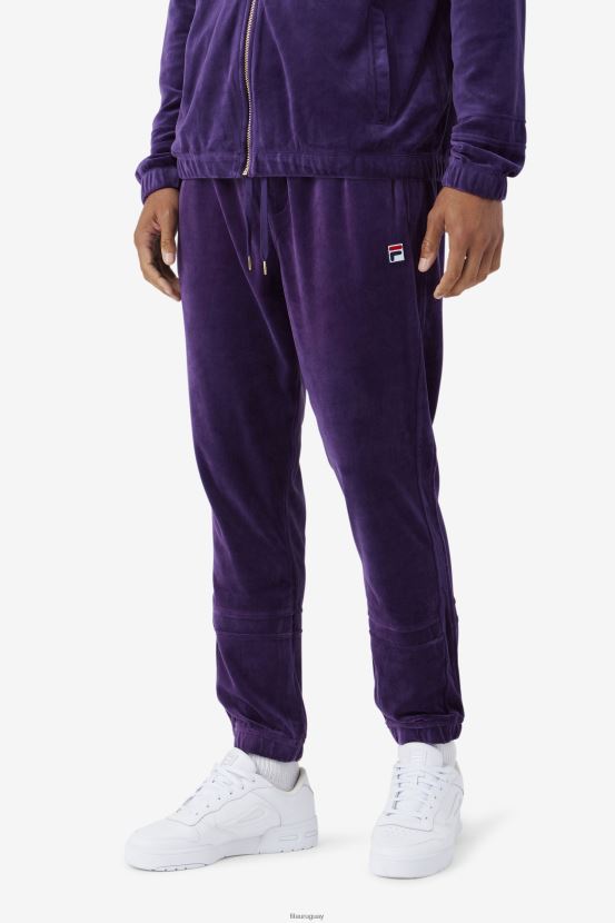 cordial de moras FILA fila ravid velour pant blackberry cordial 6L8PR2577