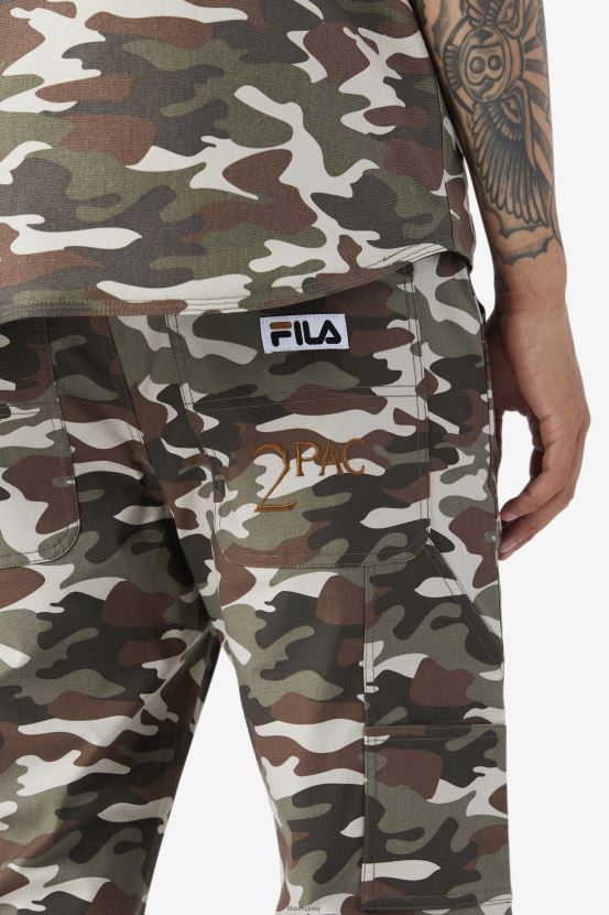 estampado de camuflaje FILA Pantalón cargo 2pac fila estampado camuflaje 6L8PR2716