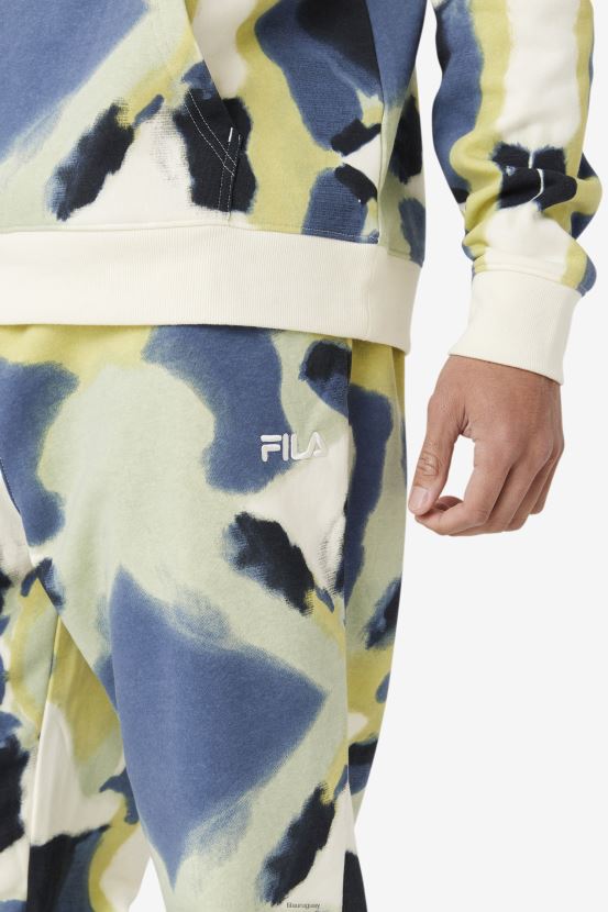 impresión de pincelada FILA fila jabre jogger con estampado de pinceladas 6L8PR2751