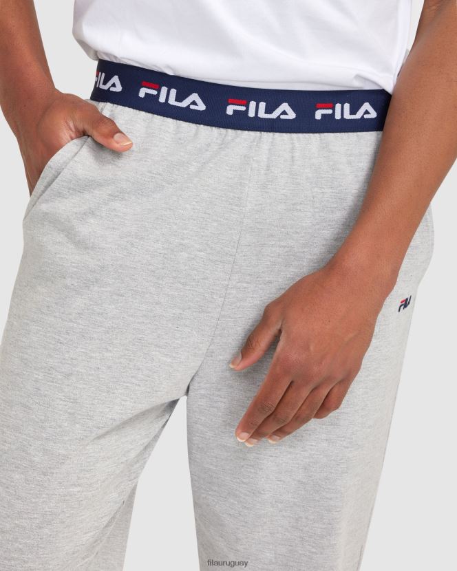 marga plateada FILA pantalon basico hombre fila silver marle 6L8PR22330