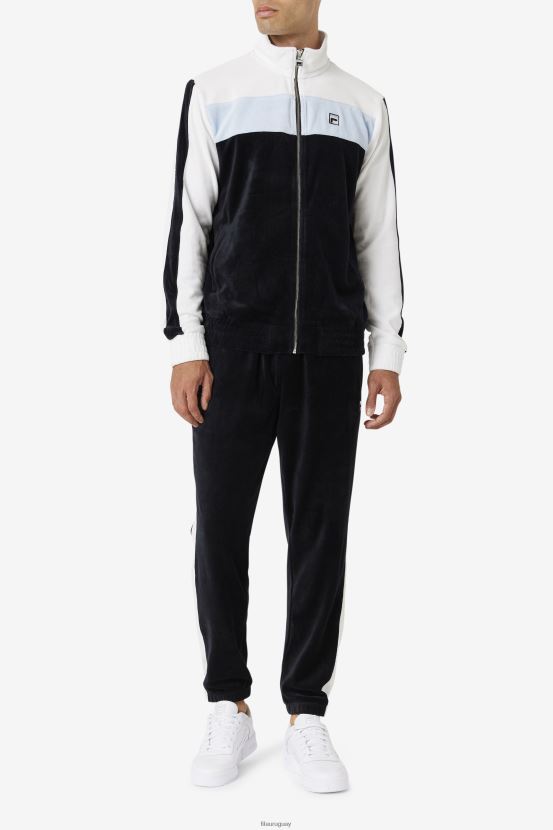 negro/blanco/vía aérea FILA pantalón fila brice velour negro/blanco/skyway 6L8PR2567
