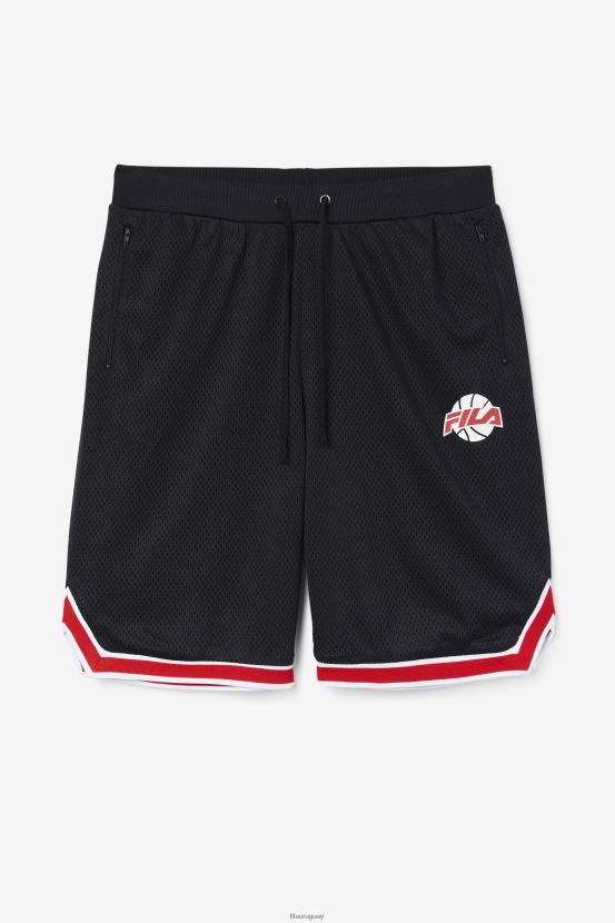 negro/rojo/blanco FILA pantalón corto de baloncesto fila ovi negro/rojo/blanco 6L8PR2724