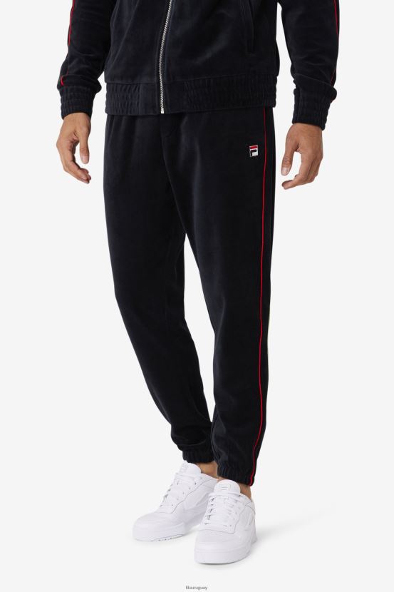 negro/rojo/verde bosque FILA fila deverall velour pant negro/rojo/verde bosque 6L8PR2571
