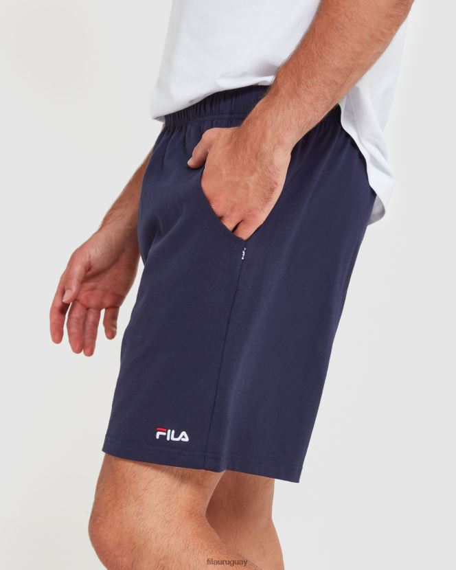 nueva marina FILA Nuevos pantalones cortos de punto fila classic para hombre azul marino 6L8PR22433