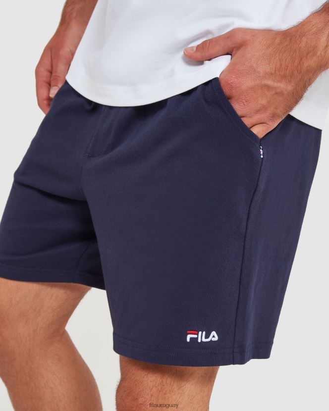 nueva marina FILA Nuevos pantalones cortos de punto fila classic para hombre azul marino 6L8PR22433