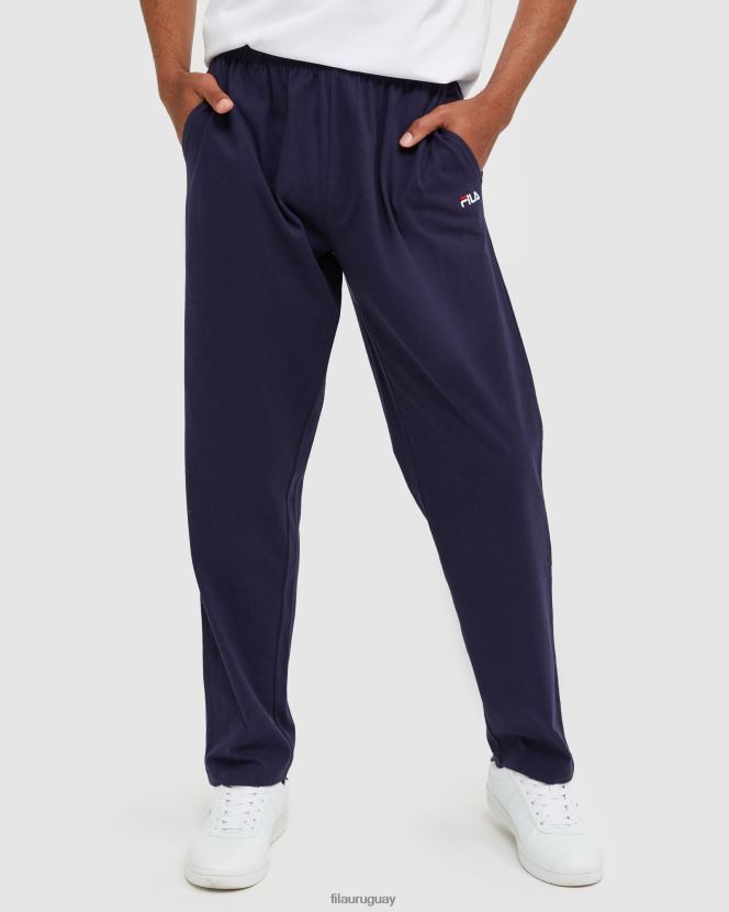nueva marina FILA pantalón de jersey unisex clásico azul marino nuevo fila 6L8PR22448