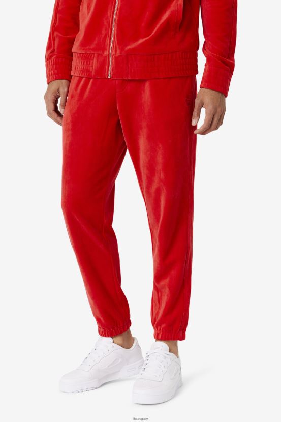 rojo FILA pantalon fila velour rojo 6L8PR2576