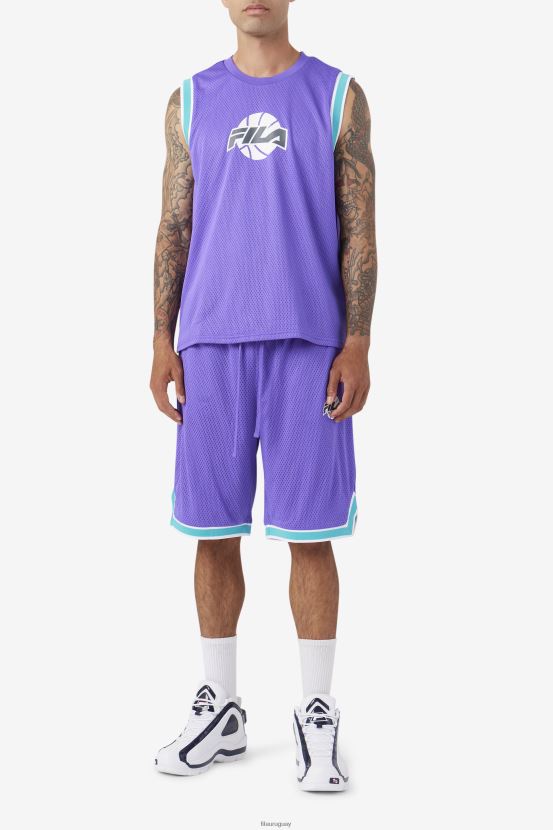violeta/cerámica/blanco/sombra FILA pantalón corto de baloncesto fila morado/cerámico/blanco/sombra ovi 6L8PR2726