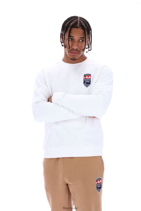 FILA jersey con cuello redondo y parche de polar fila tupac 6L8PR23192
